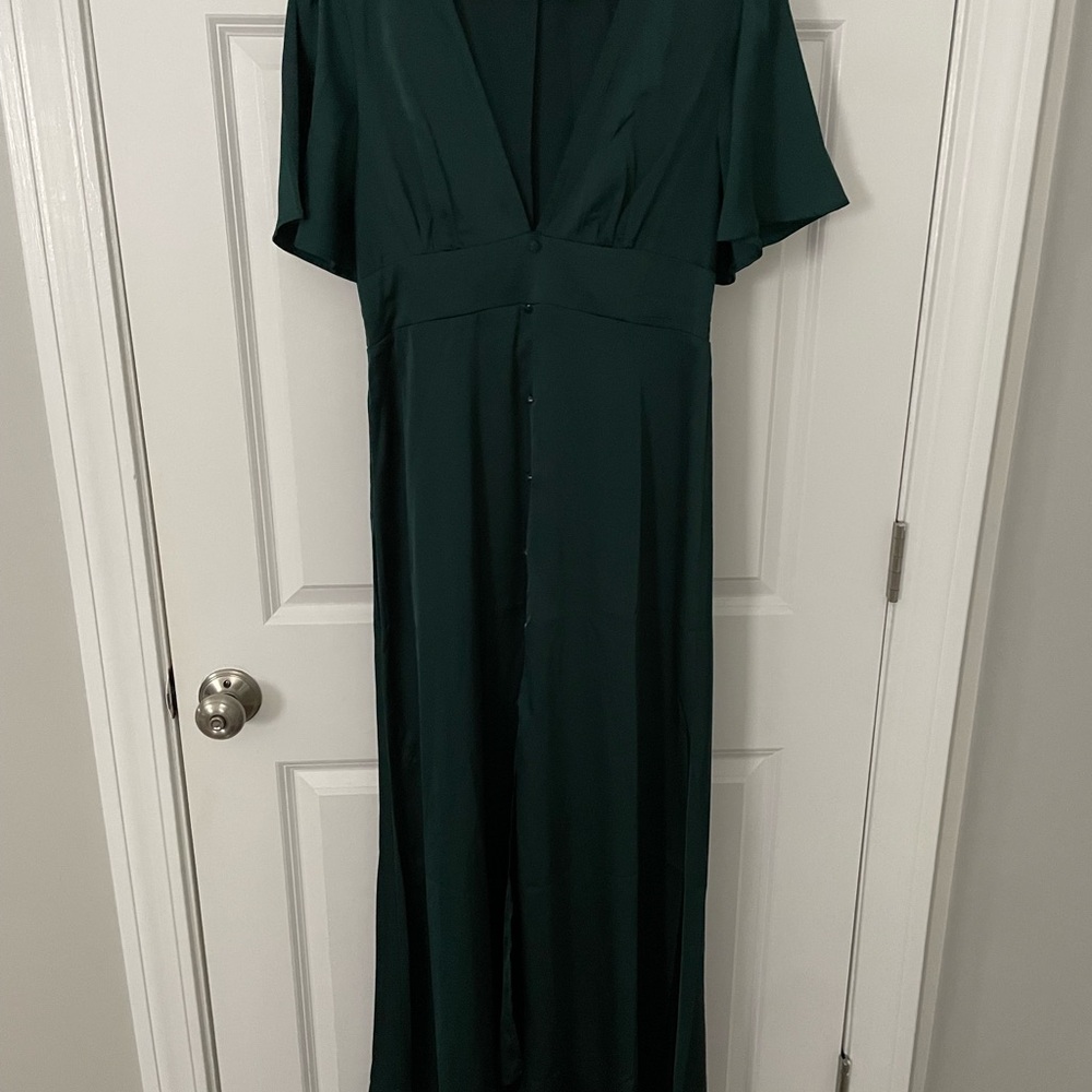 SHEIN Deep Green Maxi Dress